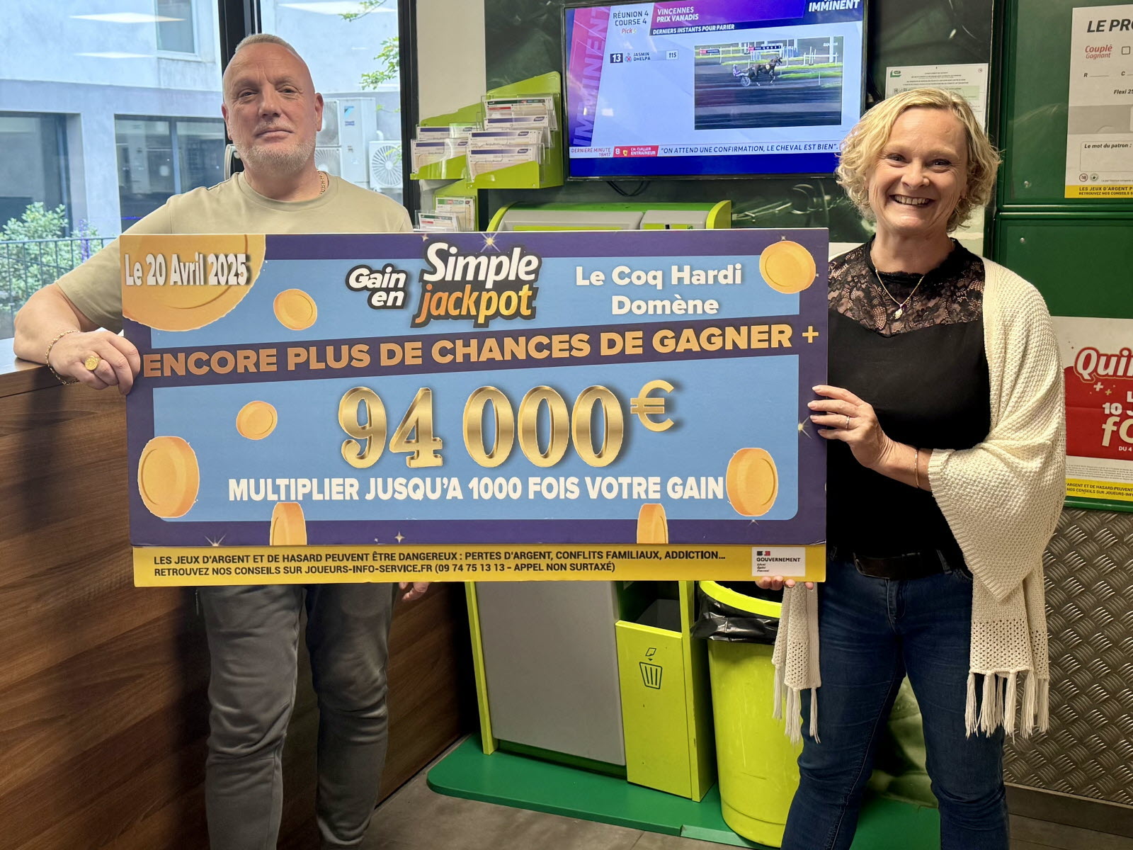 Plus de 190 000 euros remportés au PMU : un nouveau jackpot exceptionnel en quinze jours pour des joueurs du bassin minier